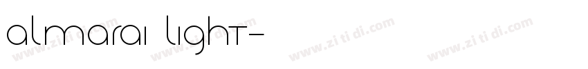 Almarai Light字体转换